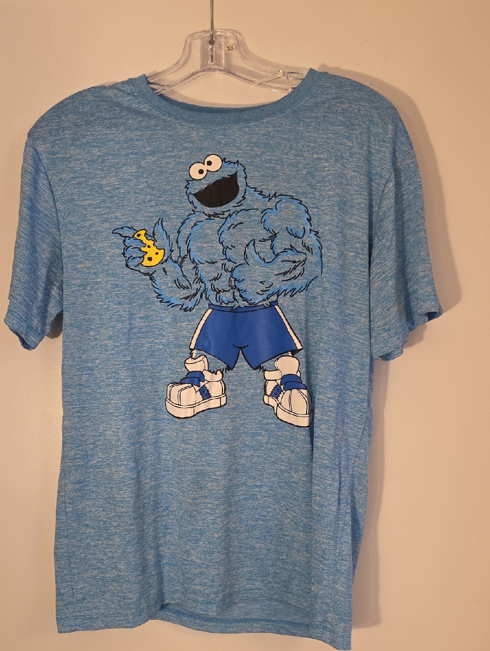 Sesame Street Heather Blue Logo Tee